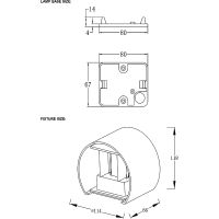 Настенный светильник Crystal Lux CLT 530W BL Черный — фото 2, Светильники