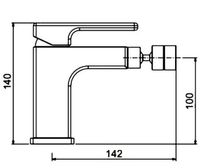 Смеситель для биде Gappo G17-8 G5017-8 Белый Хром — фото 9, Смесители для биде