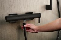 Товар: Смеситель для душа Hansgrohe Tecturis E 73620670 Черный матовый - фото 4 Смеситель для душа Hansgrohe Tecturis E 73620670 Черный матовый — фото 4, Смеситель для душа