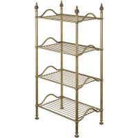 Напольная полка Migliore Mirella 26626 Бронза — фото 1, Полки для ванной и душа