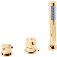 Смеситель на борт ванны Rav Slezak Seina SE975.5PZ Золото — фото 1, Смесители