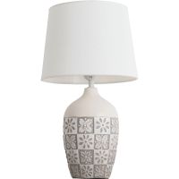 Настольная лампа Artelamp Twilly A4237LT-1GY Белая Серая — фото 1, Настольные лампы