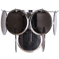 Настенный светильник Divinare Chloe 7566/02 AP-1 Дымчатый Хром — фото 1, Бра