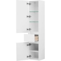 Шкаф пенал Aquanet Йорк 35 L 209143 подвесной Белый — фото 2, Мебель для ванной