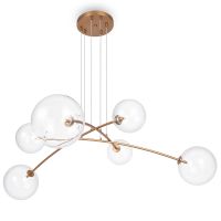 Подвесной светильник Maytoni Modern Mood MOD172PL-06BS Латунь, Прозрачный — фото 1, Подвесные светильники