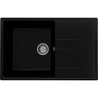 Кухонная мойка Ulgran Quartz Prima 780-07 Уголь — фото 1, Кухонные мойки