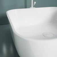 Раковина-чаша Esbano Ercina-N 39 ESRNERCINW Белая глянцевая — фото 8, Раковины накладные