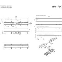 Душевой лоток AM.PM PrimeFlow 80 W02SC-U11-080-04BM с Черной матовой решеткой / под плитку Tile — фото 27, Душевые лотки