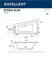 Товар: Акриловая ванна Excellent Sfera Slim 170x100 L WAEX.SFL17S.RELAX.CR с гидромассажем - фото 8 Акриловая ванна Excellent Sfera Slim 170x100 L WAEX.SFL17S.RELAX.CR с гидромассажем — фото 8, Ванны