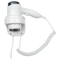 Фен настенный Nofer 02011.W Белый — фото 1, Фены для общественных мест