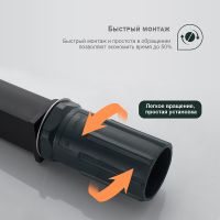 Смеситель для раковины Splenka Черный матовый арт-S02.10.06 — фото 6, Смесители для раковины