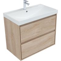 Товар: Тумба под раковину Aquanet Милан 80 336384 подвесная Дуб светлый - фото 4 Тумба под раковину Aquanet Милан 80 336384 подвесная Дуб светлый — фото 4, Тумбы под раковину