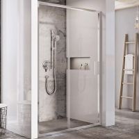 Душевая дверь Ravak Blix Slim BLSDP2-110 X0PMD0C00Z1 профиль Хром стекло Transparent — фото 1, Раздвижные душевые двери