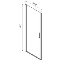 Душевой уголок Vincea Alpha 90x90 VSR-3ALP9090MT профиль Хром стекло текстурное — фото 8, Квадратные душевые уголки