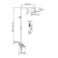 Товар: Душевая система WasserKRAFT A177.118.103.087.CH Хром - фото 7 Душевая система WasserKRAFT A177.118.103.087.CH Хром — фото 7, Душевые стойки
