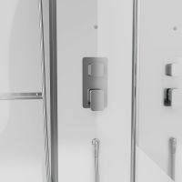 Товар: Душевая кабина Black&White Galaxy G8898 115х90 889800 с паром без гидромассажа - фото 7 Душевая кабина Black&White Galaxy G8898 115х90 889800 с паром без гидромассажа — фото 7, Душевые кабины