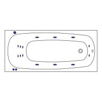 Акриловая ванна Whitecross Layla 180x80 0102.180080.100.SMART.WH с гидромассажем — фото 7, Ванны