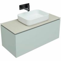 Тумба под раковину Allen Brau Infinity 100 1.21004.PWM подвесная Папирус матовый — фото 14, Тумбы под раковину