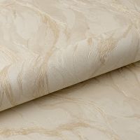 Обои Fipar Gold R 23620 Винил на флизелине (1,06*10,05) Бежевый/Золото, Мрамор/Цветы — фото 2, Обои для стен