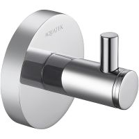 Крючок Aquatek Европа AQ4101CR Хром — фото 1, Крючки для полотенец