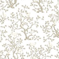 Обои LOYMINA Origins ALS5 001/1 Винил на флизелине (1*10,05) Бежевый/Белый, Деревья/Животные — фото 1, Обои для стен