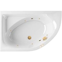 Акриловая ванна Excellent Aquarella 150x100 L WAEX.ARL15.SOFT.GL с гидромассажем — фото 1, Ванны