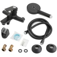 Смеситель для ванны Orange Aristo M19-300B Черный — фото 5, Смесители