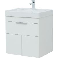 Товар: Тумба под раковину Aquanet Ирис new 60 310148 подвесная Белая глянцевая - фото 3 Тумба под раковину Aquanet Ирис new 60 310148 подвесная Белая глянцевая — фото 3, Мебель для ванной