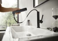 Смеситель для раковины Hansgrohe Finoris Черный матовый арт-76063670 — фото 6, Смесители для раковины