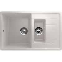 Кухонная мойка Ulgran Classic U-205-331 Белая — фото 1, Кухонные мойки