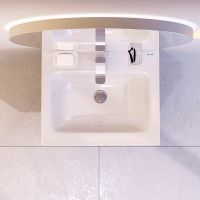 Тумба под раковину AM.PM X-Joy 55 M85AFHX0552BM подвесная Черная матовая — фото 10, Мебель для ванной