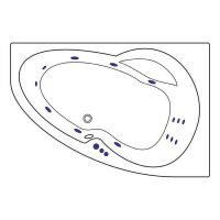 Товар: Акриловая ванна Excellent Newa 160x95 R WAEX.NEP16.SMART.BR с гидромассажем - фото 7 Акриловая ванна Excellent Newa 160x95 R WAEX.NEP16.SMART.BR с гидромассажем — фото 7, Ванны