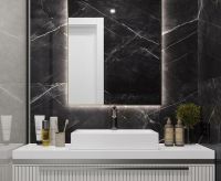 Керамогранит Laparet Zodiac темно-серый полированный 60х120 см — фото 4, Керамогранит