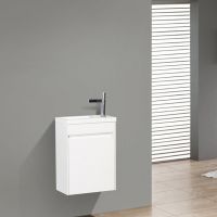 Тумба под раковину BelBagno Pietra Mini 46 PIETRA MINI-460-1A-SO-BL-L подвесная Bianco Lucido — фото 3, Тумбы под раковину