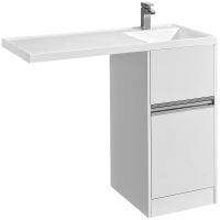 Тумба под раковину Aquaton Лондри 40 1A236001LH010 Белый глянец — фото 1, Тумбы под раковину