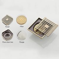 Душевой трап Gappo G81004-4 с решеткой Бронза — фото 12, Трапы для душа