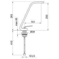 Товар: Смеситель для раковины Webert Wolo WO830402564 Черный матовый Хром - фото 2 Смеситель для раковины Webert Wolo WO830402564 Черный матовый Хром — фото 2, Смесители