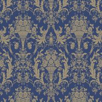 Обои LOYMINA Boudoir GT4 021 Флизелин (1*10,05) Синий/Коричневый, Вензель/Дамаск — фото 1, Обои для стен