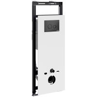 Товар: Инсталляция WasserKRAFT Salm 27TLT.010.ME.WH.MB01 для унитаза Белое стекло с Черной матовой клавишей смыва - фото 1 Инсталляция WasserKRAFT Salm 27TLT.010.ME.WH.MB01 для унитаза Белое стекло с Черной матовой клавишей смыва — фото 1, Инсталляции