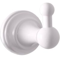 Крючок Rav Slezak Morava MKA0100B Белый — фото 1, Крючки для полотенец