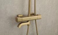 Душевая система Gappo G91 G2491-3 с термостатом Золото — фото 17, Душевые стойки