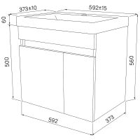 Товар: Тумба с раковиной Iddis Zodiac 60 ZOD6CD0i95K подвесная Белая - фото 6 Тумба с раковиной Iddis Zodiac 60 ZOD6CD0i95K подвесная Белая — фото 6, Мебель для ванной