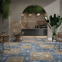 Керамический декор Kerama Marazzi Алмаш центр жёлтый HGD\B510\SG9174 30х30 см — фото 2, Керамическая плитка