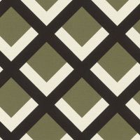 Обои RASCH Denzo II 401936 Винил на флизелине (0,53*10,05) Зеленый/Черный/Белый, Ромб — фото 1, Обои для стен