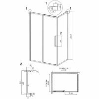 Товар: Душевой уголок Grossman Cosmo 110х80 120.K33.02.1180.10.02 профиль Хром стекло шиншилла - фото 10 Душевой уголок Grossman Cosmo 110х80 120.K33.02.1180.10.02 профиль Хром стекло шиншилла — фото 10, Душевые уголки