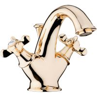 Смеситель для раковины Webert Ottocento OT700102010 Золото — фото 1, Смесители