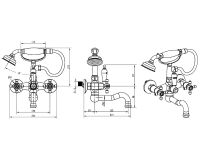 Товар: Смеситель для ванны Boheme Royal Cristal 293-Royal Золото - фото 3 Смеситель для ванны Boheme Royal Cristal 293-Royal Золото — фото 3, Смесители
