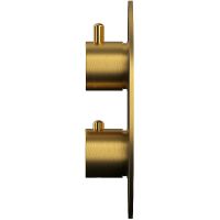 Товар: Смеситель для ванны Whitecross Y brushed gold YSET10TOPGLB с термостатом Брашированное золото - фото 4 Смеситель для ванны Whitecross Y brushed gold YSET10TOPGLB с термостатом Брашированное золото — фото 4, Смесители