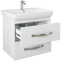 Тумба под раковину Sanflor Одри 60 Н0000000106 подвесная Белая — фото 2, Тумбы под раковину