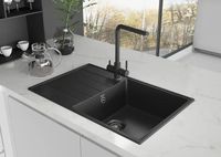 Кухонная мойка Ulgran Quartz Prima 780-02 Лен — фото 2, Кухонные мойки